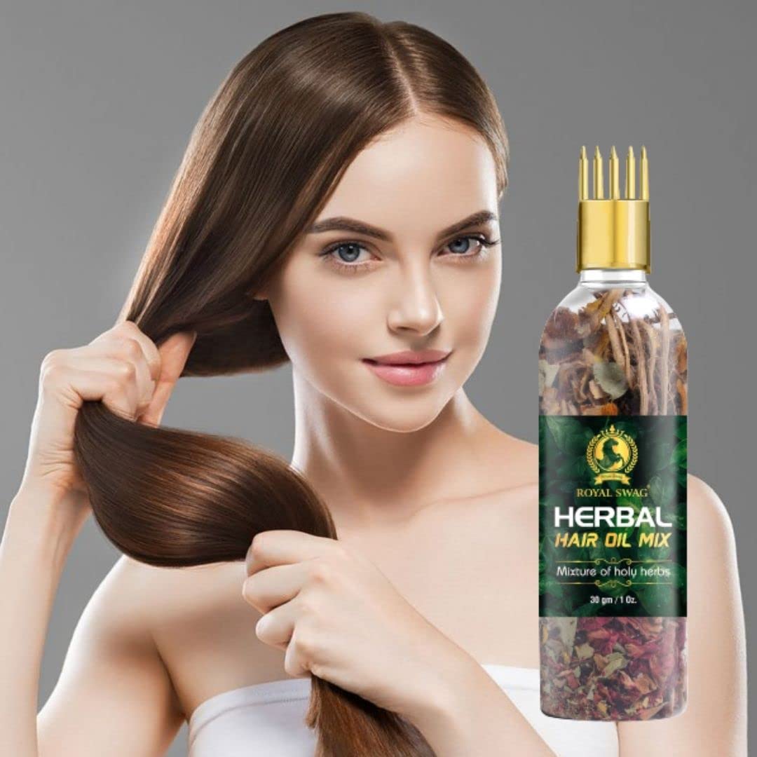 Herbal Hair Oil Mix of Vital Herbs Dried Hair Oil Mixture Essential Herbs for Thick Long Hair (10 gram) for Hair Nourishment (Pack Of 2)