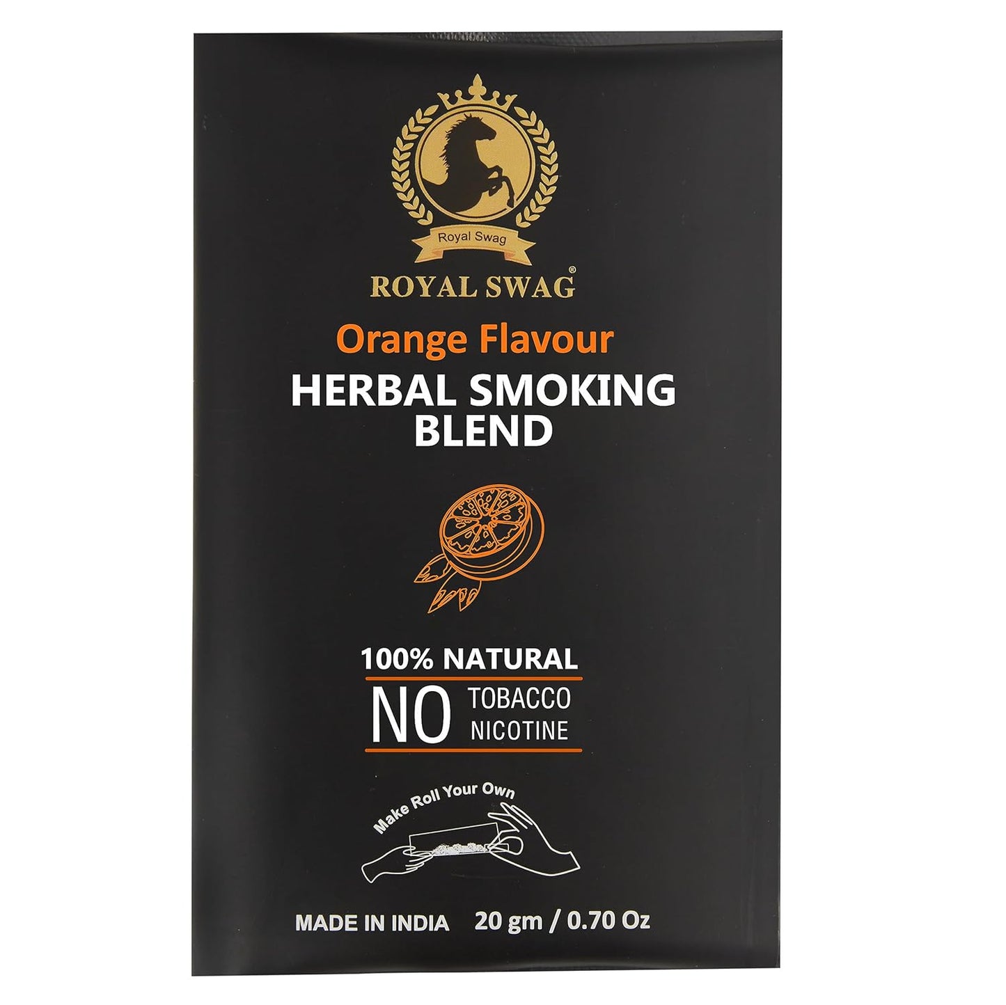 100% Nicotine & Tobacco Free Smoking Mixture(20 gram) | Orange Flavor
