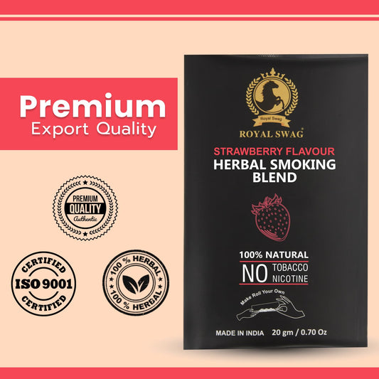 100% Nicotine & Tobacco Free Smoking Mixture(20 gram) | Strawberry Flavor