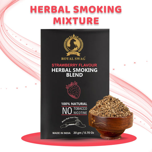 100% Nicotine & Tobacco Free Smoking Mixture(20 gram) | Strawberry Flavor