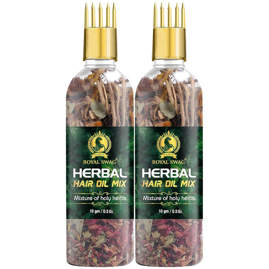 Herbal Hair Oil Mix of Vital Herbs Dried Hair Oil Mixture Essential Herbs for Thick Long Hair (10 gram) for Hair Nourishment (Pack Of 2)