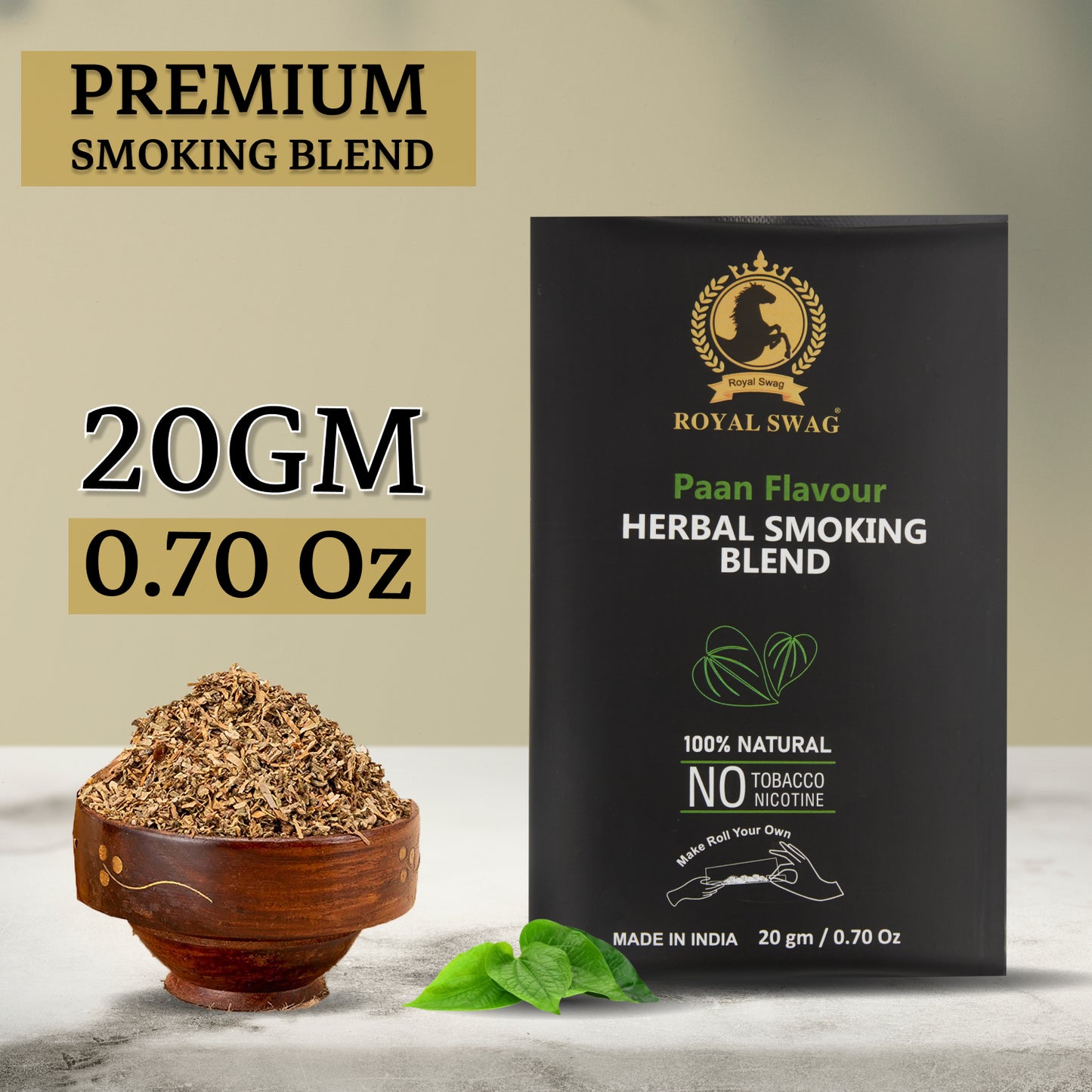 100% Nicotine & Tobacco Free Smoking Mixture(20 gram) | Paan Flavor