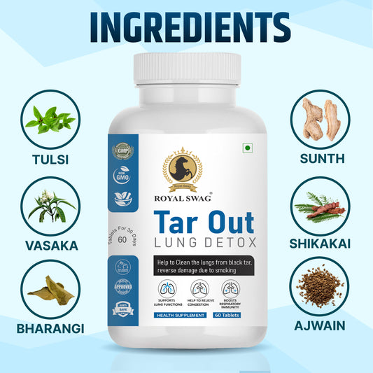 Tar Out Lung Cleanse and Detox Tablet 60 Pcs Pack