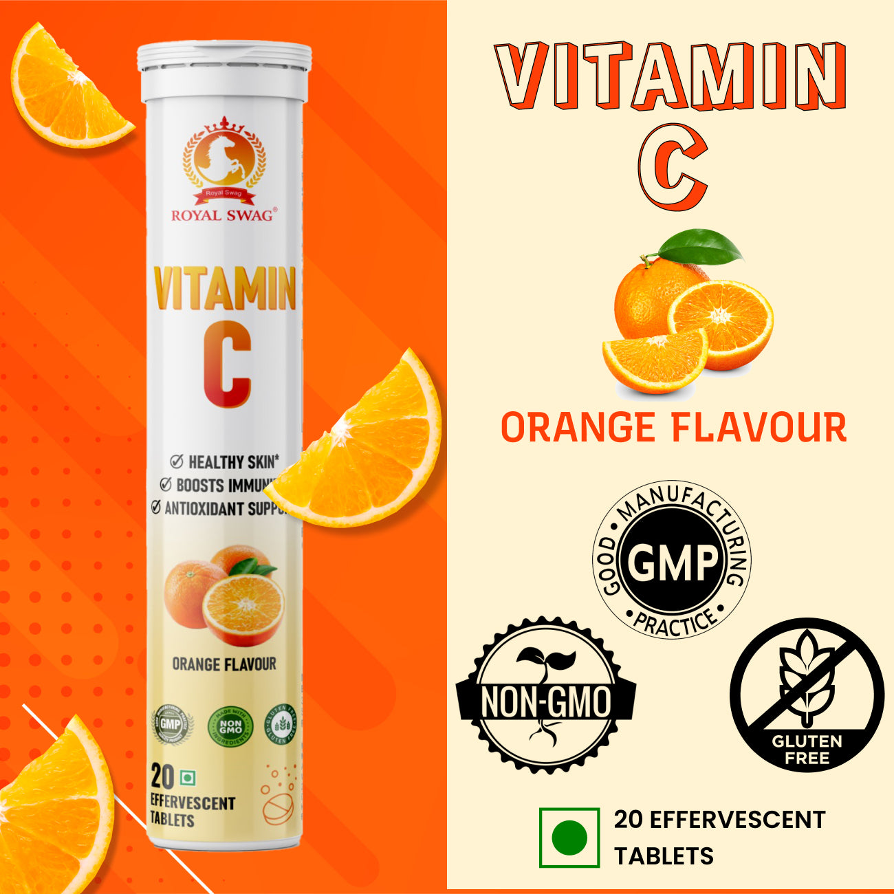 Vitamin C Effervescent Tablet 20 Pcs Pack