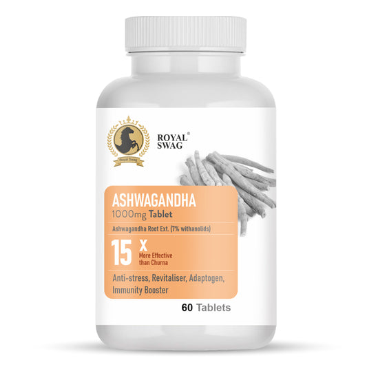 Ayurvedic Ashwagandha Tablets (60 count) 1000mg - Withania Somnifera Extracts