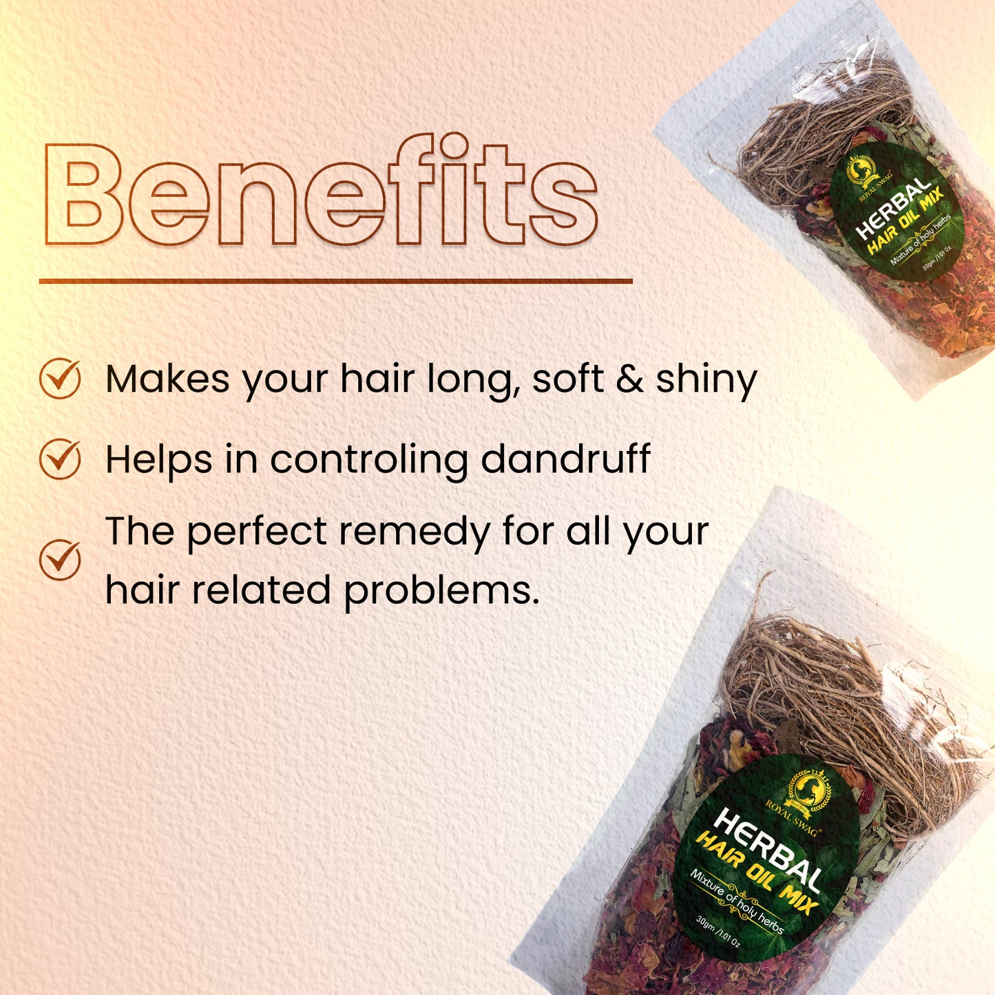 Herbal Hair Oil Mix of Vital Herbs Dried Hair Oil Mixture Essential Herbs for Thick Long Hair (30 gram) for Hair Nourishment