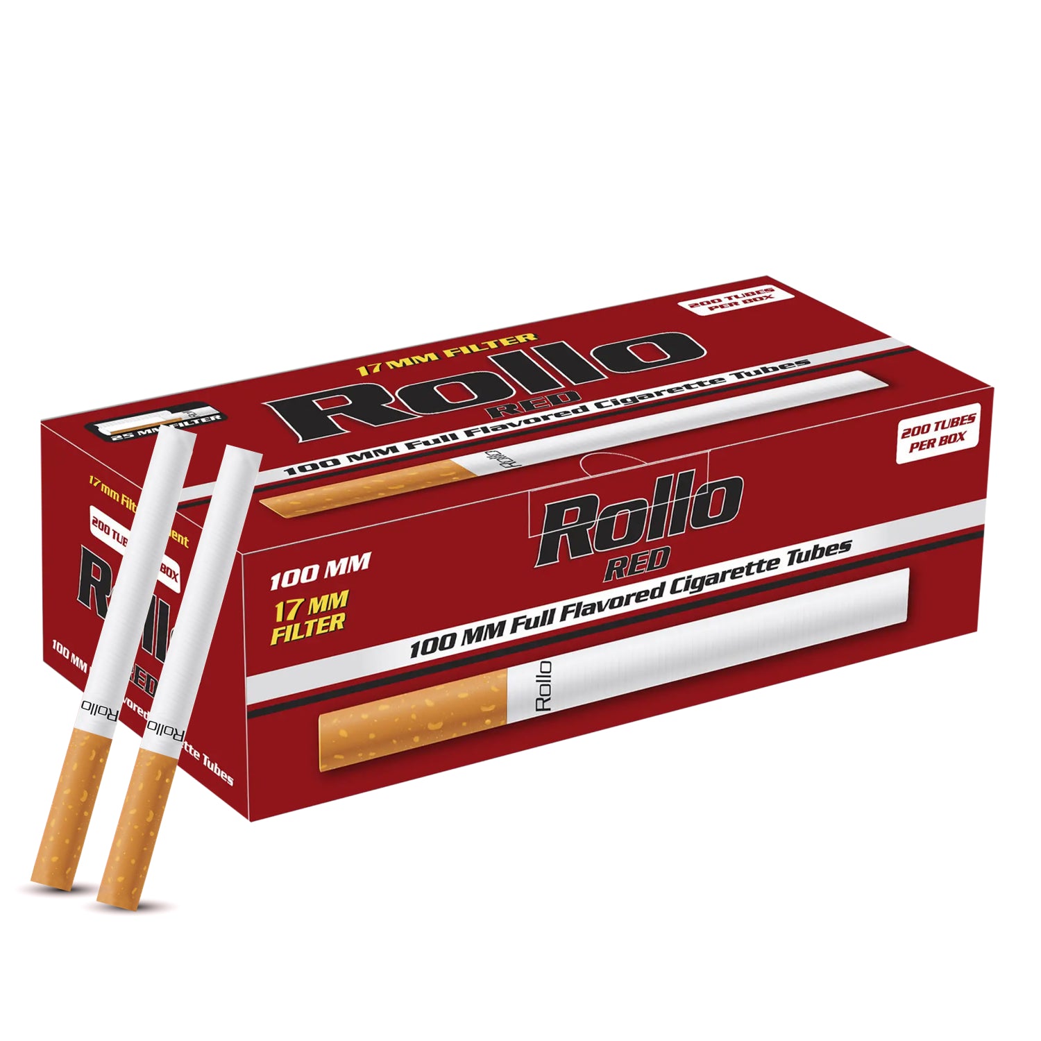 rolling tubes for tobacco ROLLO RED rolling tubes for tobacco ROLLO RED