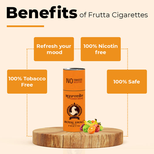 Ayurvedic Herbal Frutta + Mint Flavor Cigarettes 25 + 25 Sticks