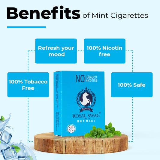Herbal Cigarette Combo Pack of Clove, Frutta and Mint Flavour Smoke (10 Stick Each) Nicotine Free With 1 Shot