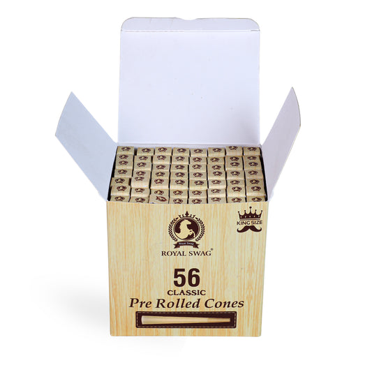 Natural Pre Rolled Cones GMO-Free and Gluten-Free (Pary Pack) Box of 56 Pieces