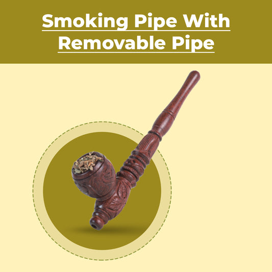 Traditional Wooden Smoking Antique Pipe