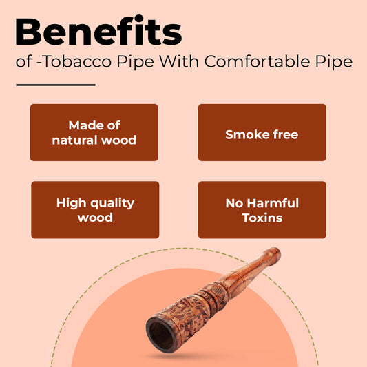 Mughal Style Chillum Pipe For Smoking Wood Pipe