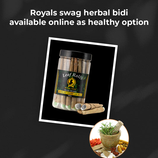 Royals swag herbal bidi available online as healthy option