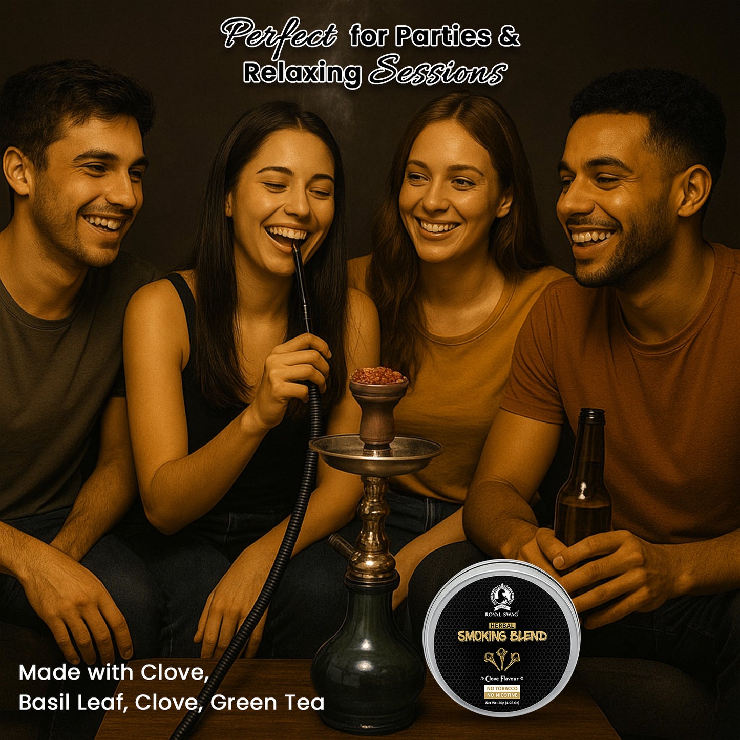 Ayurvedic Herbal Mixture Smoking Blend CLOVE FLAVOUR (30 g/1.0 oz Container)