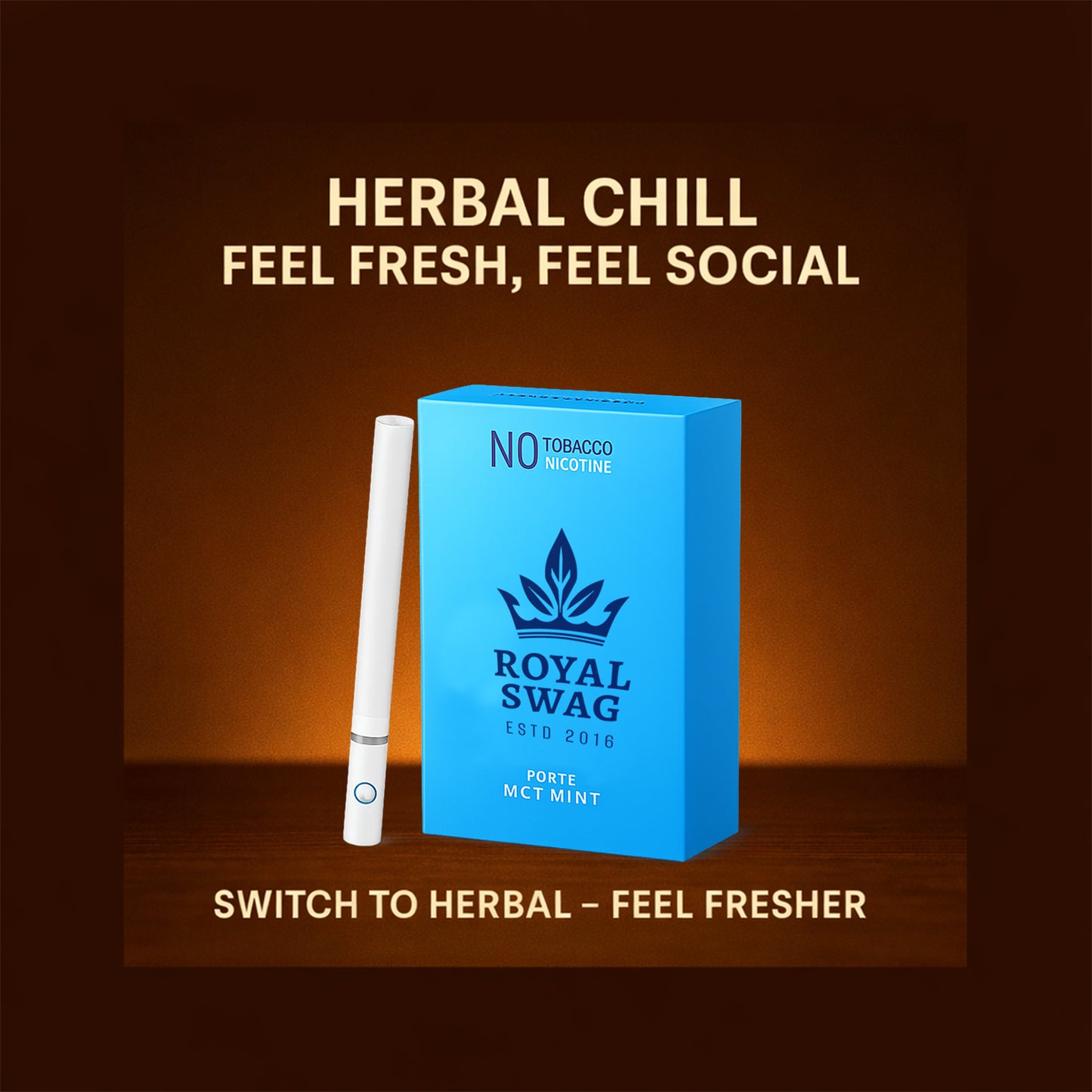 Regular and Mint Flavor Herbal Cigarettes - 20 Sticks