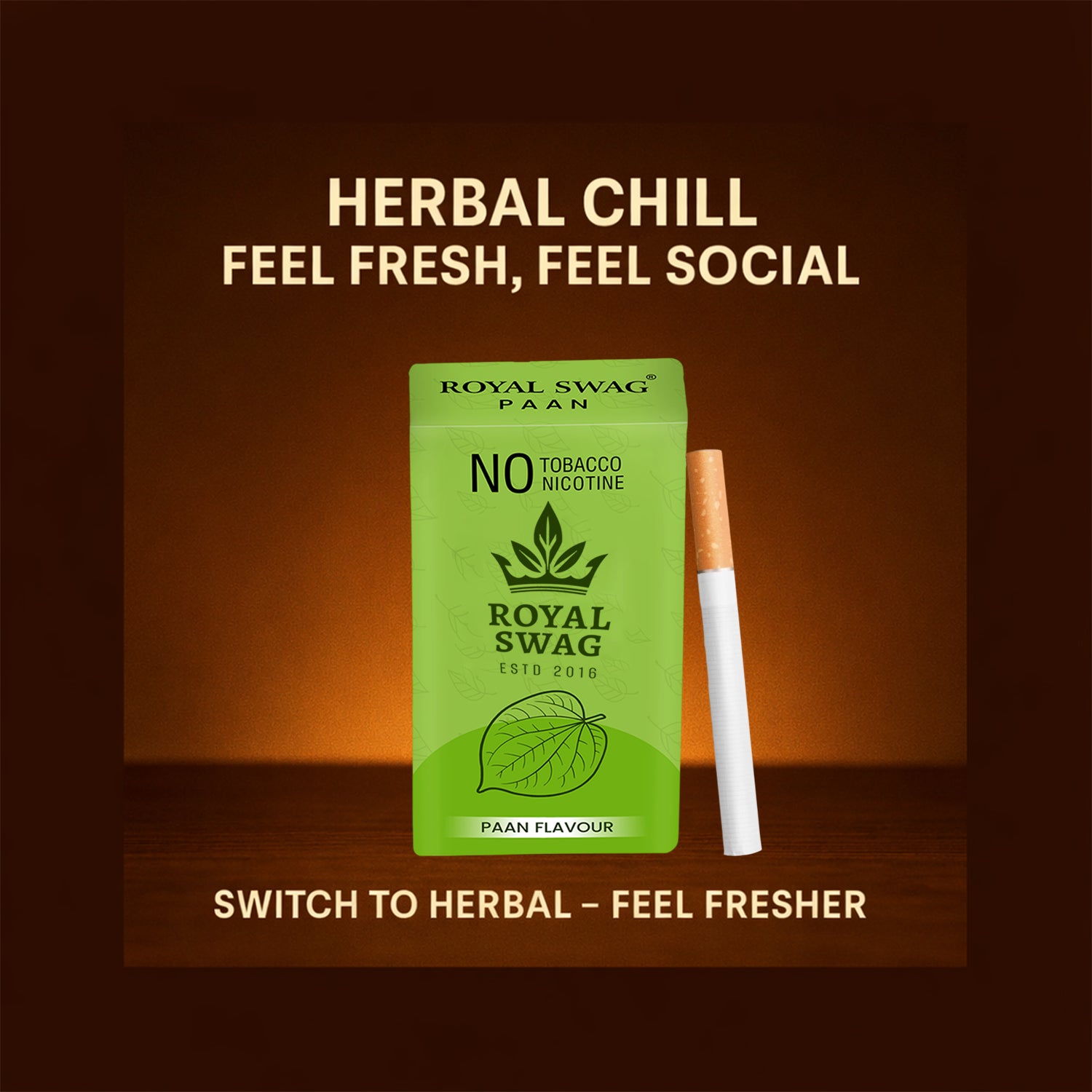 Herbal Ayurvedic Paan Cigarette | 100% Tobacco Nicotine FREE