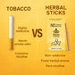 Natural Herbal Cigarettes Ginger Flavour(10 Sticks) 100% Tobacco-Free and Nicotine