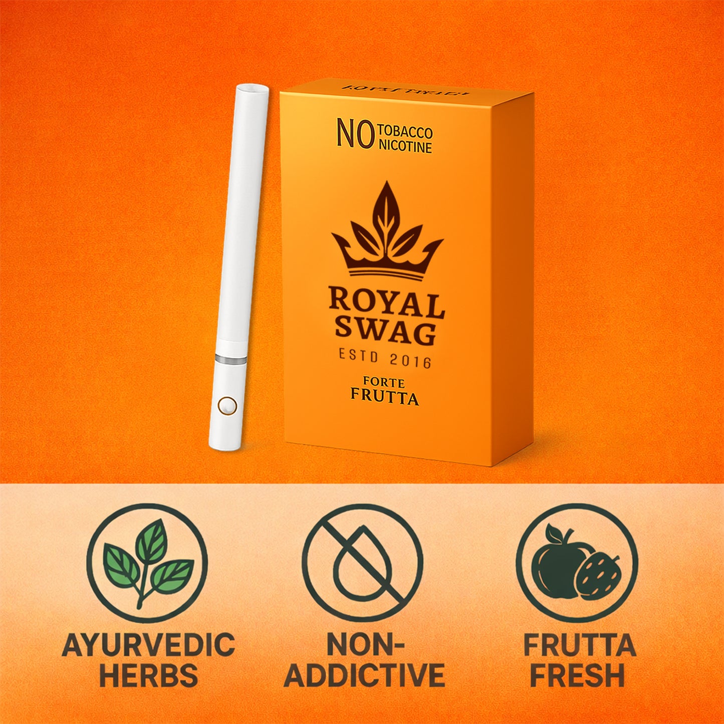 Frutta and Regular Flavor Herbal Cigarettes - 20 Sticks