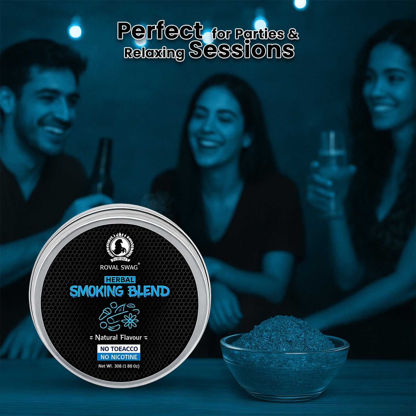 Ayurvedic Herbal Mixture Smoking Blend NATURAL FLAVOUR (30 g/1.0 oz Container)