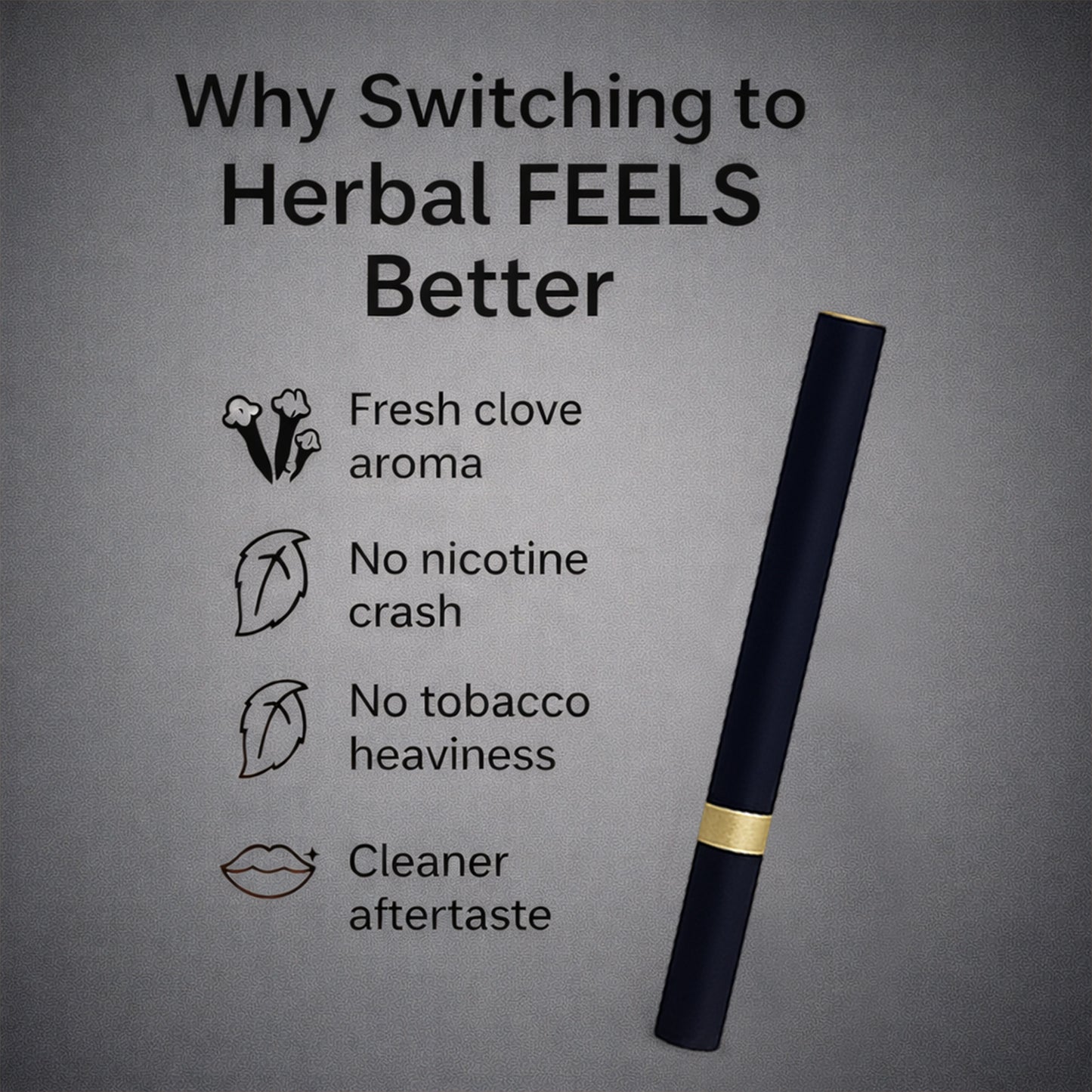 Regular Flavour Herbal Cigarettes - 10 Sticks Packet