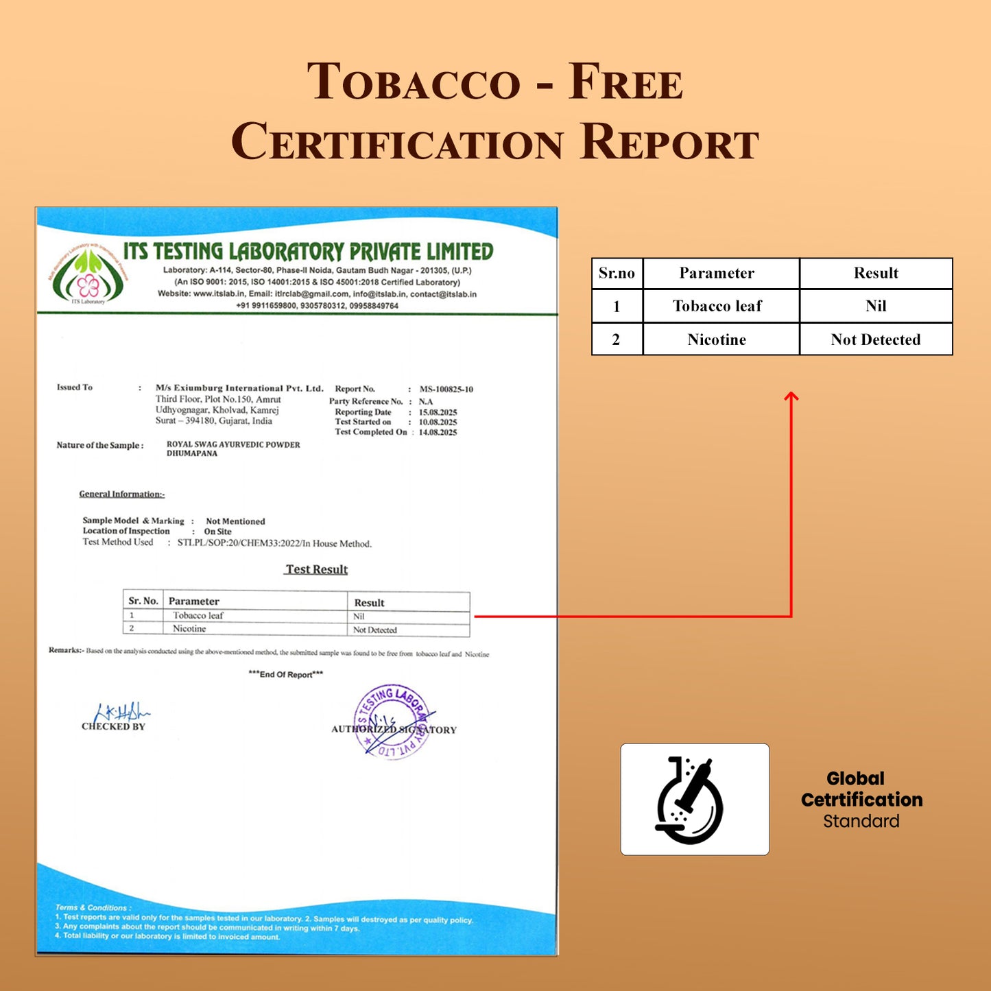 Ayurvedic & Herbal Cigarette, Clove Smoke Nicotine Free & Tobacco Free Cigarettes - (100 Sticks)