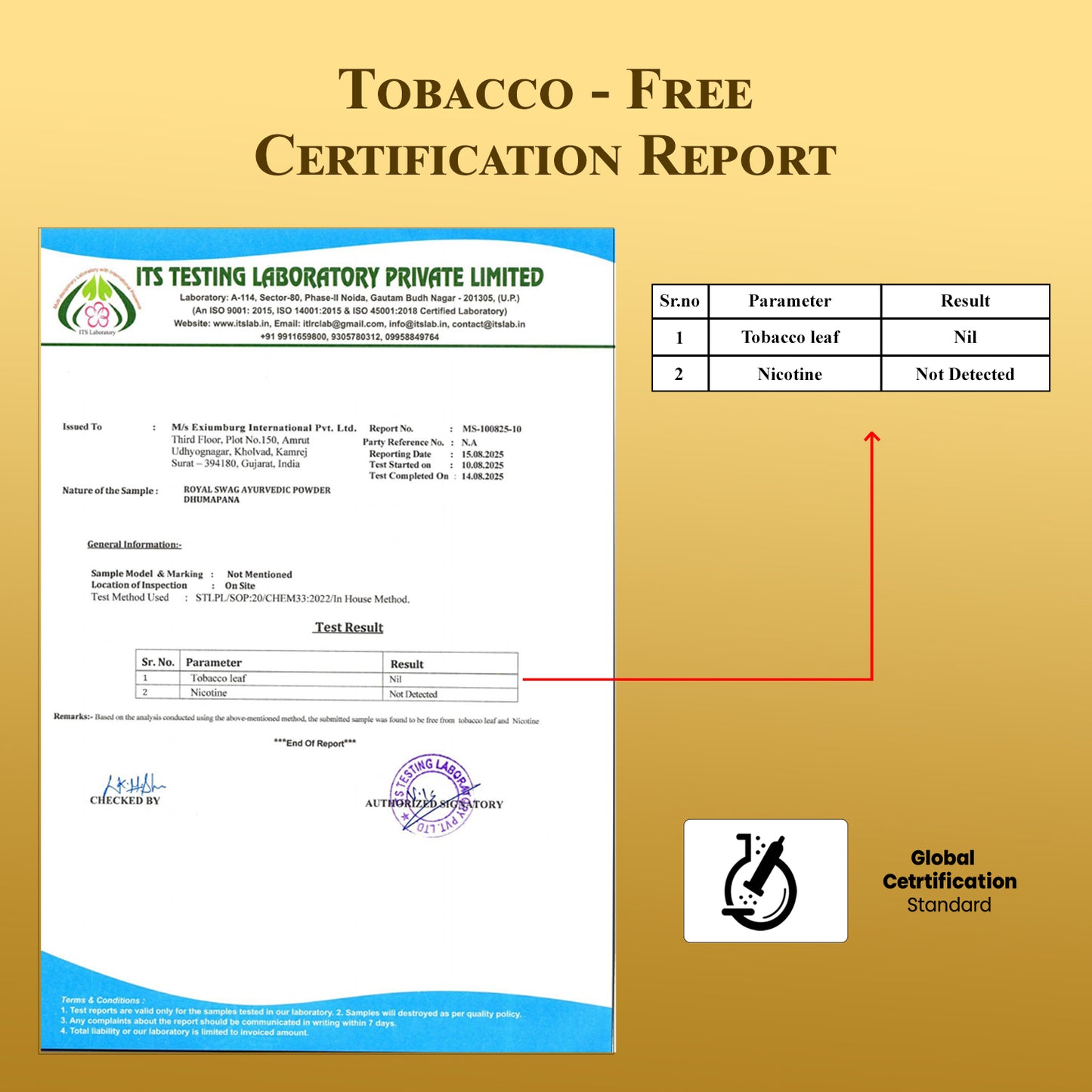 Natural Herbal Cigarettes Ginger Flavour(10 Sticks) 100% Tobacco-Free and Nicotine