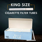 White Cigarette Filter Tubes 84 mm Tube Length Plus 24 mm Filter Length (200 Count)