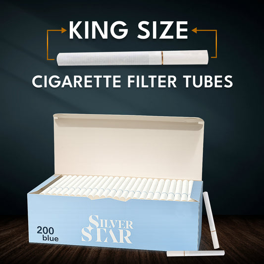 White Cigarette Filter Tubes 84 mm Tube Length Plus 24 mm Filter Length (200 Count)