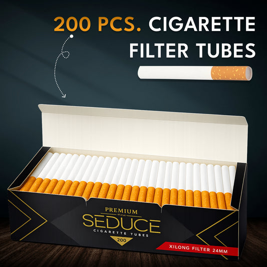 Premium Cigarette Filter Tubes 84 mm Tube Length With 24 mm Filter(200 count)