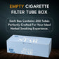 White Cigarette Filter Tubes 84 mm Tube Length Plus 24 mm Filter Length (200 Count)