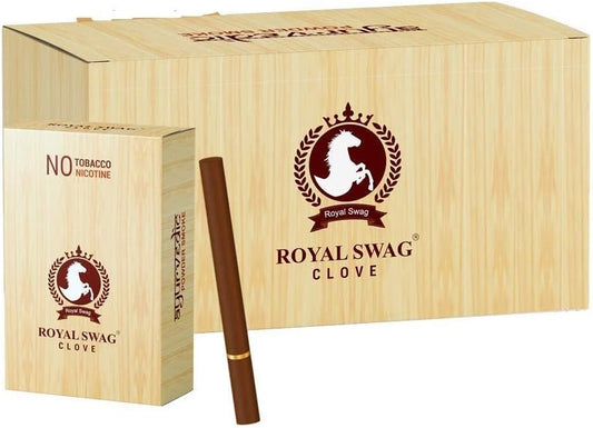 Ayurvedic & Herbal Cigarette, Clove Smoke Nicotine Free & Tobacco Free Cigarettes - (100 Sticks)