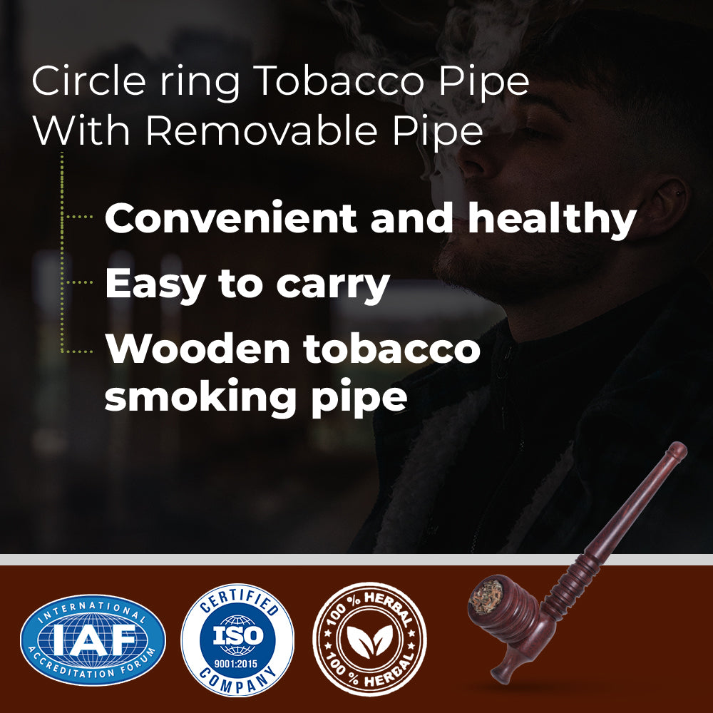 Classic Smoking Pipe Wooden | Vintage Tobacco Pipe Smoking Pipe (6 Inch)