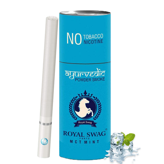 Royal Swag Ayurvedic Herbal Mint Flavoured (MCT) Cigarettes - 05 Sticks Packet