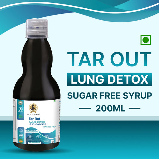 Ayurveda Tar Out Syrub Lungs Detox - Sugar Free - 200 ML