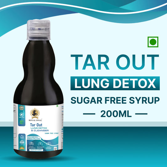 Combo Pack of Ayurveda Tar Out Syrub Lungs Detox - Sugar Free - 200 ML (Pack Of 2)