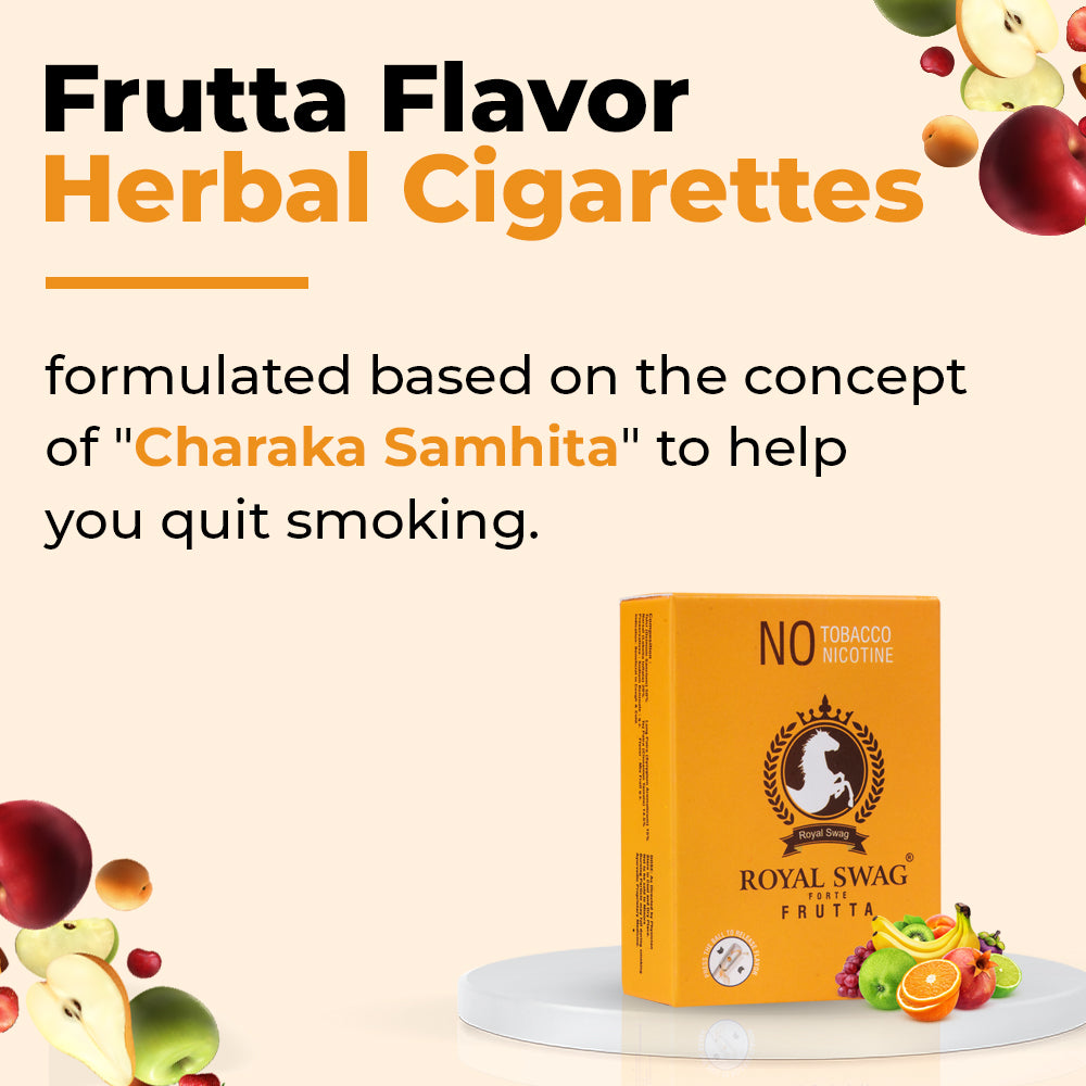 Ayurvedic Herbal Frutta + Mint Flavor Cigarettes (20 + 20 Sticks)