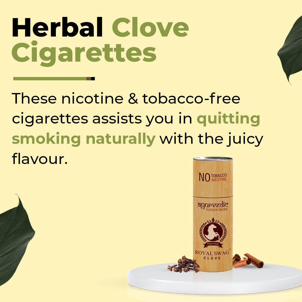 Herbal Clove Cigarettes(100% No Nicotine/No Tobacco) 05 Sticks Packet