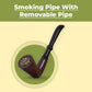 Italian Style Dublin Tobacco Smoking Pipe - 7 Inch + Removable Pipe