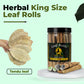 100 MM King Size Tendu Palm Leaf Rolls Ready to Use Cones Jar of 25 Pcs Pack with 1 Filling Stick