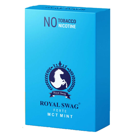 Royal Swag Ayurvedic Herbal Mint Flavoured (MCT) Cigarettes - 10 Sticks Packet