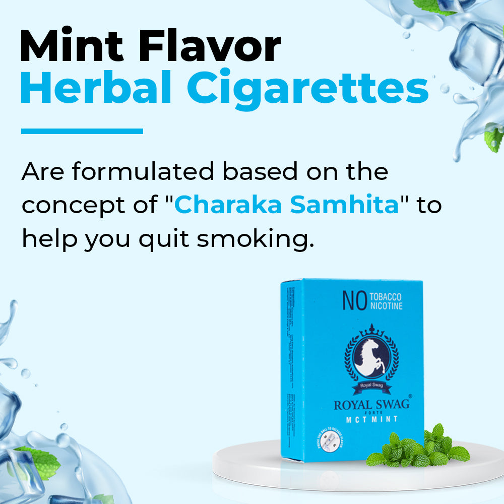 Ayurvedic Herbal Clove + Mint Flavor Cigarettes (20 + 20 Sticks)