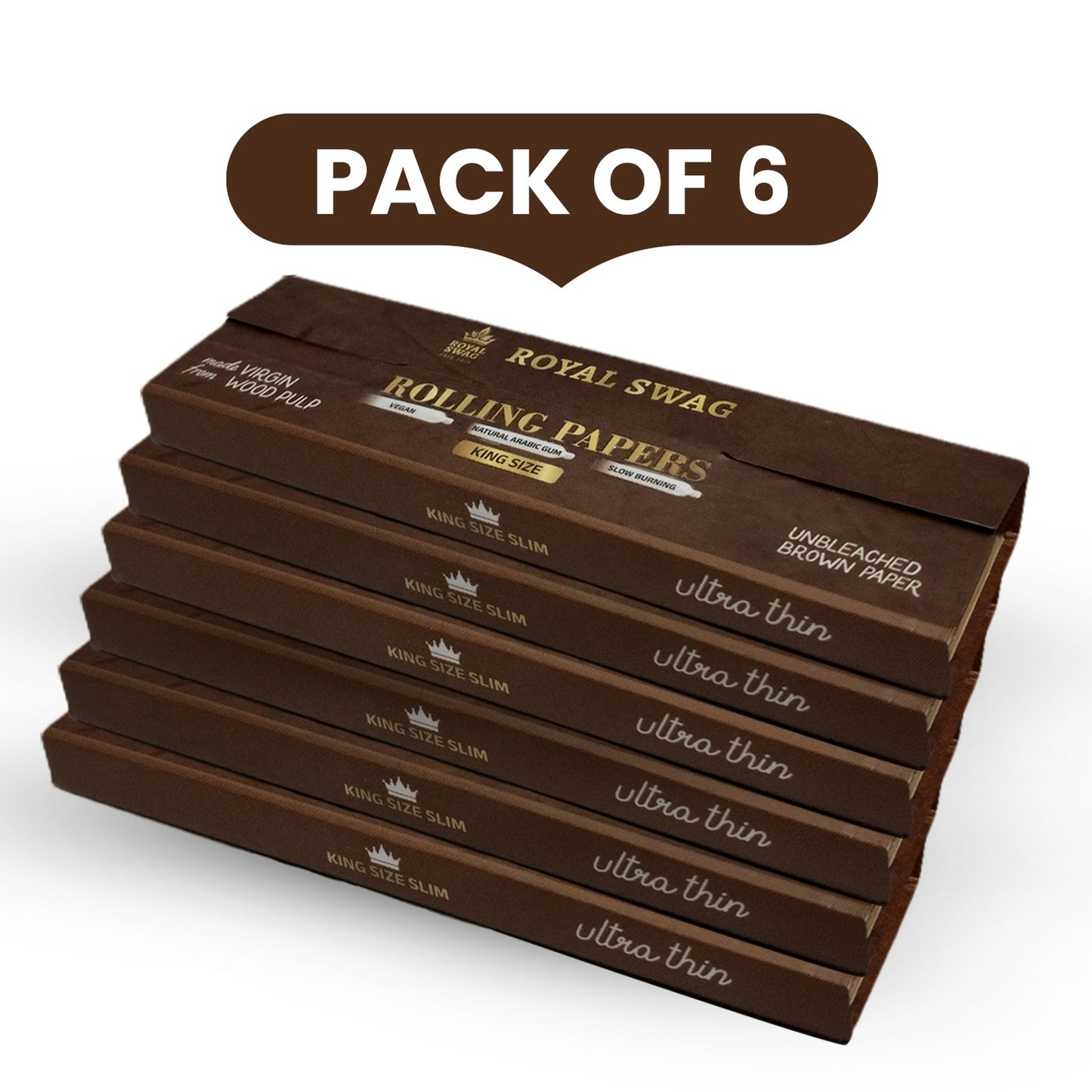ROYAL SWAG Rolling Papers with Tips – 33 Leaves + 33 Filter Tips Combo Pack | Smooth Burn, Easy Roll | Premium Rolling Paper Kit
