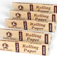 Premium King Size Unbleached Rolling Papers With Roach Booklet (165 Papers)