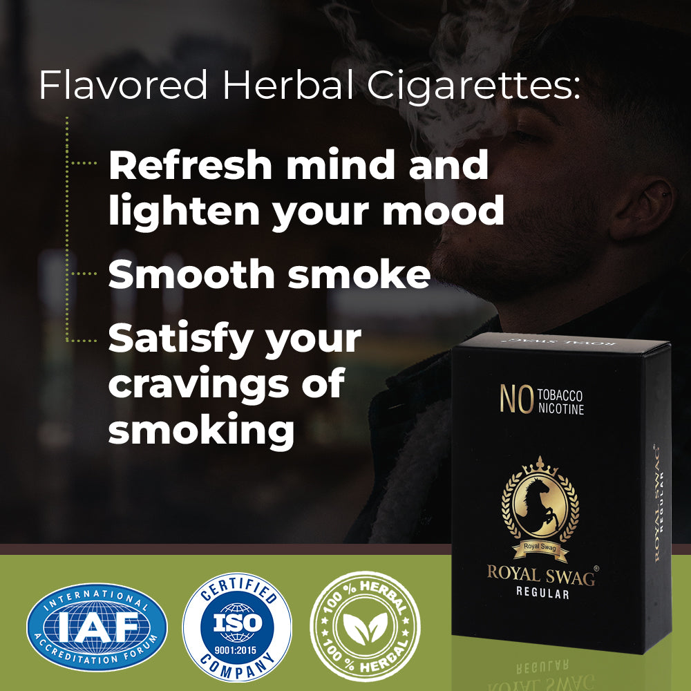 Regular and Mint Flavor Herbal Cigarettes - 20 Sticks