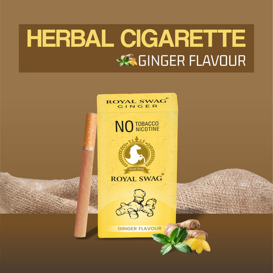 Natural Herbal Cigarettes Ginger Flavour(10 Sticks) 100% Tobacco-Free and Nicotine