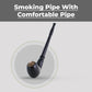 Classic Vintage Tobacco Smoking Pipe - 7 Inch + Removable Pipe