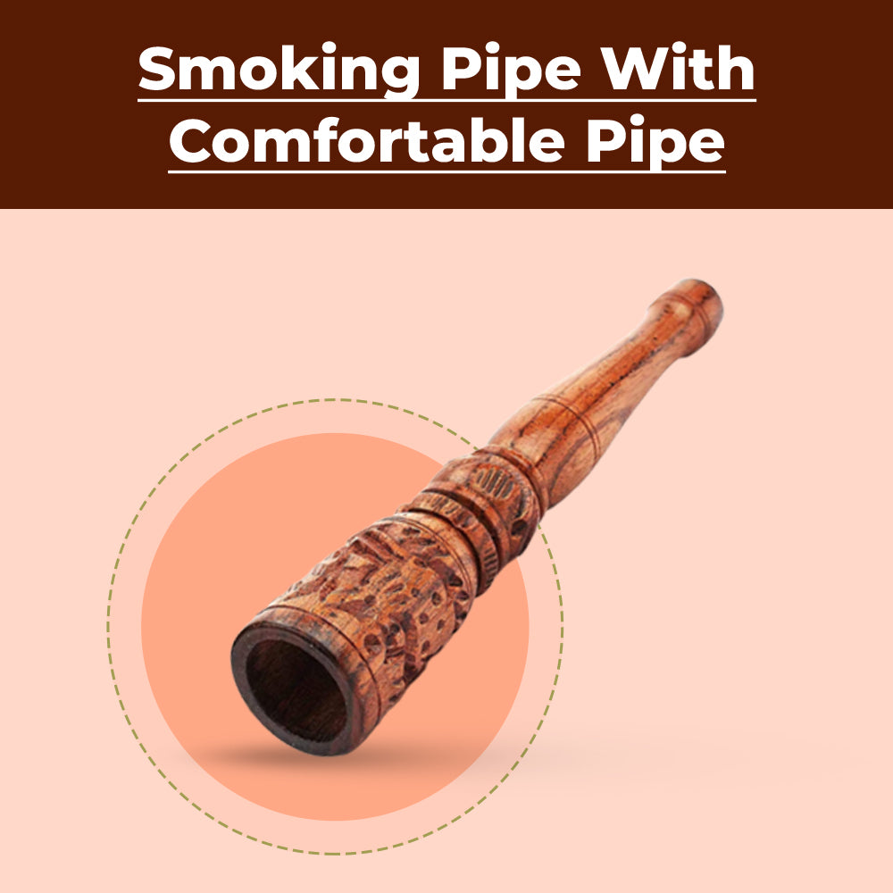 Mughal Style Chillum Pipe For Smoking Wood Pipe