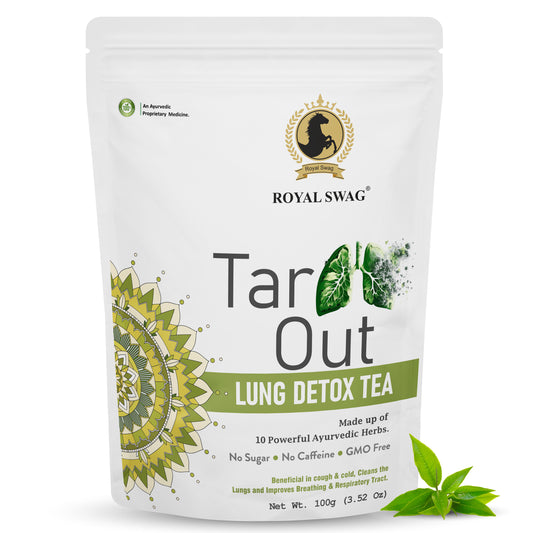 Tar Out Lung Detox Tea 100 g(3.52 oz) with the Power of Ayurveda Herbs