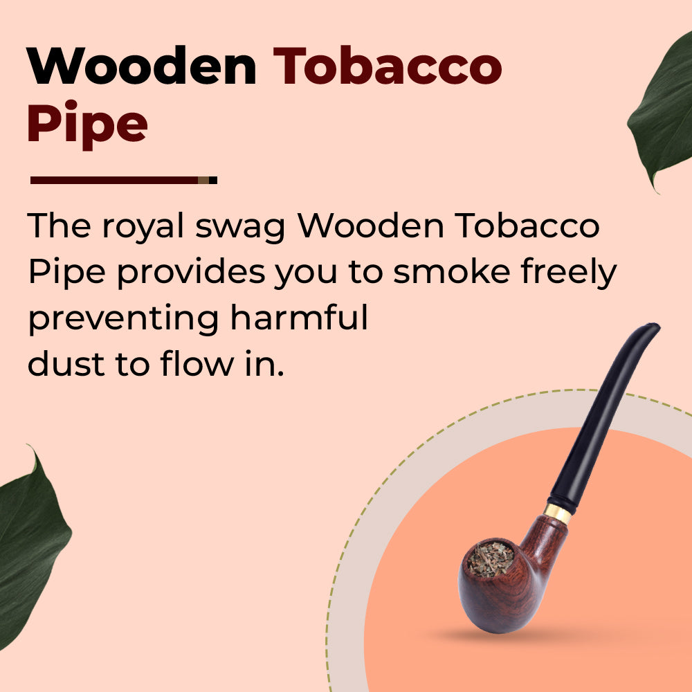 Captain Red Tobacco Smoking Pipe Wooden Smoking Tobacco Cigar Pipe