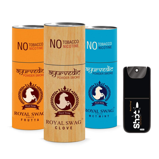 Herbal Cigarette Combo Pack of Clove, Mint and Frutta Flavour (5 Stick Each) With 1 Shot | 15 Sticks